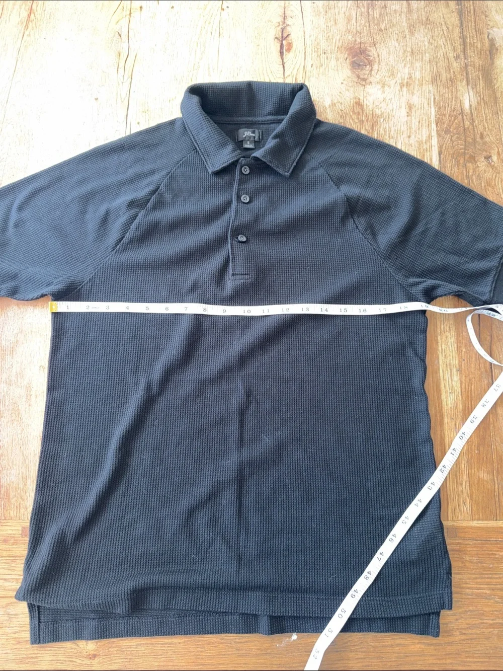 J.Crew black knit polo size small